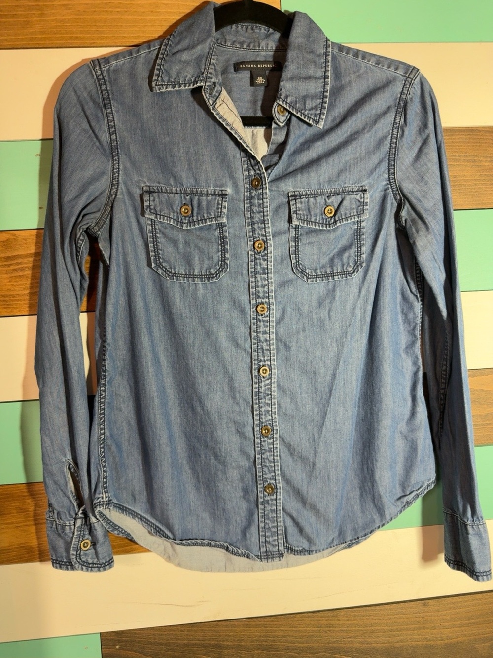 Banana Republic Light Blue Denim Shirt